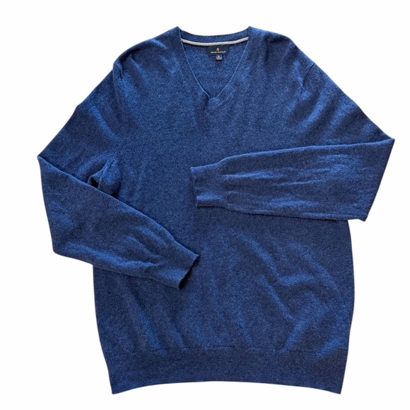 Brooks Brothers Other - Brooks Brothers 100% Cashmere V-Neck Sweater | XL | Blue